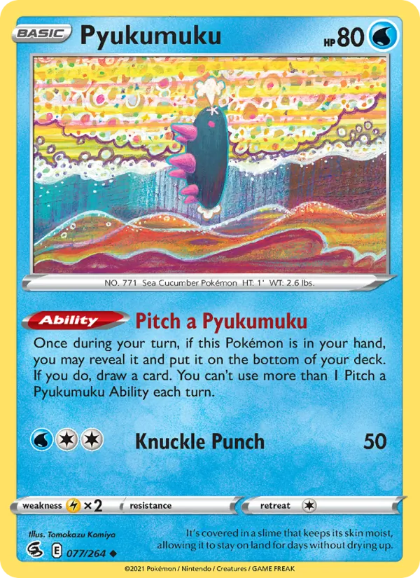 Pyukumuku #77 – Fusion Strike card