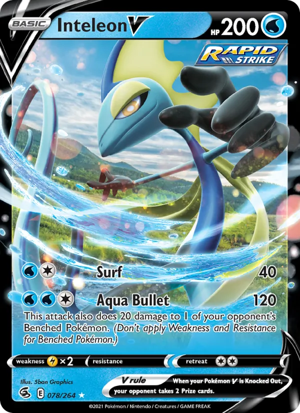 Inteleon V #78 – Fusion Strike card