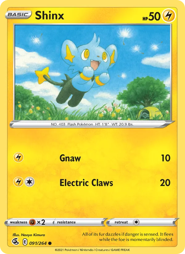 Shinx #91 – Fusion Strike card