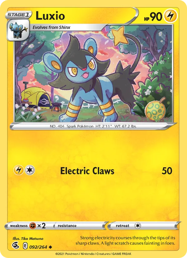 Luxio #92 – Fusion Strike card