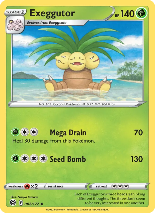 Exeggutor #002 – Brilliant Stars card