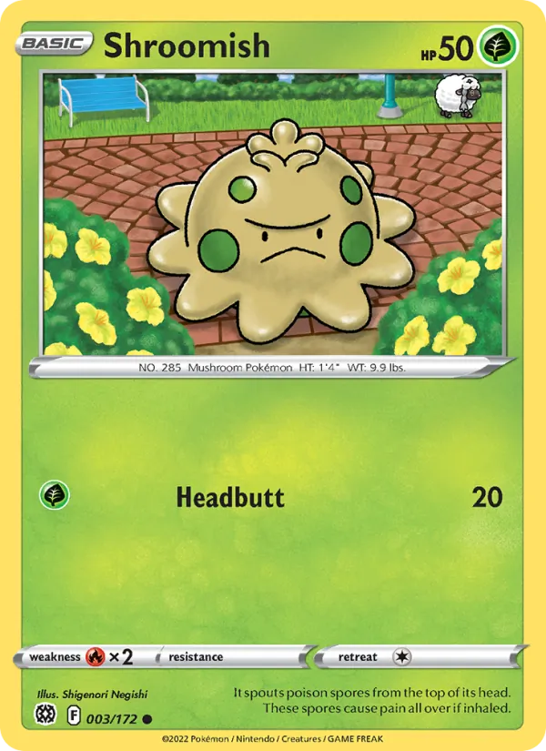 Shroomish #003 – Brilliant Stars card