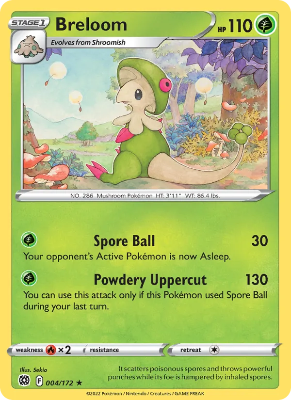 Breloom #004 – Brilliant Stars card