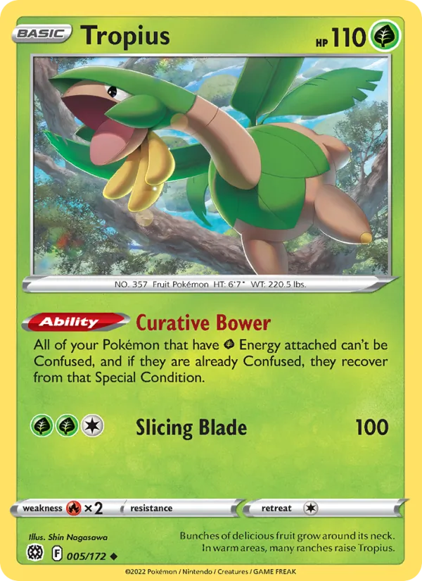 Tropius #005 – Brilliant Stars card