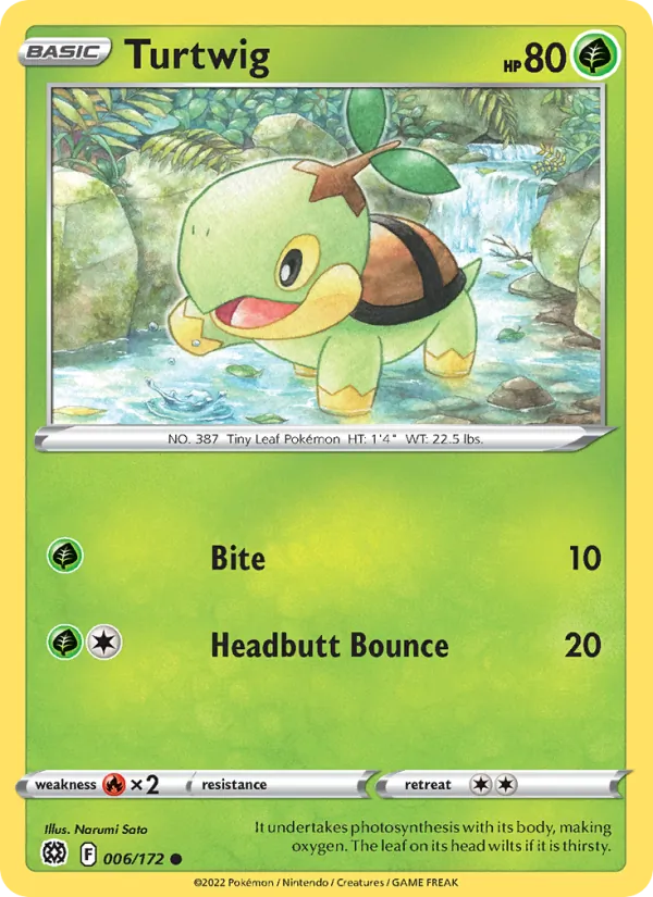 Turtwig #006 – Brilliant Stars card
