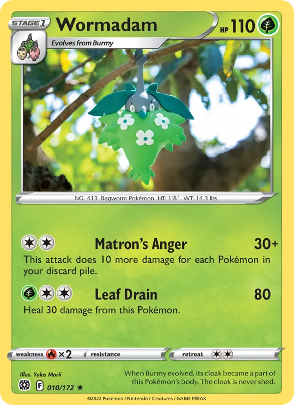 Wormadam #010 – Brilliant Stars card