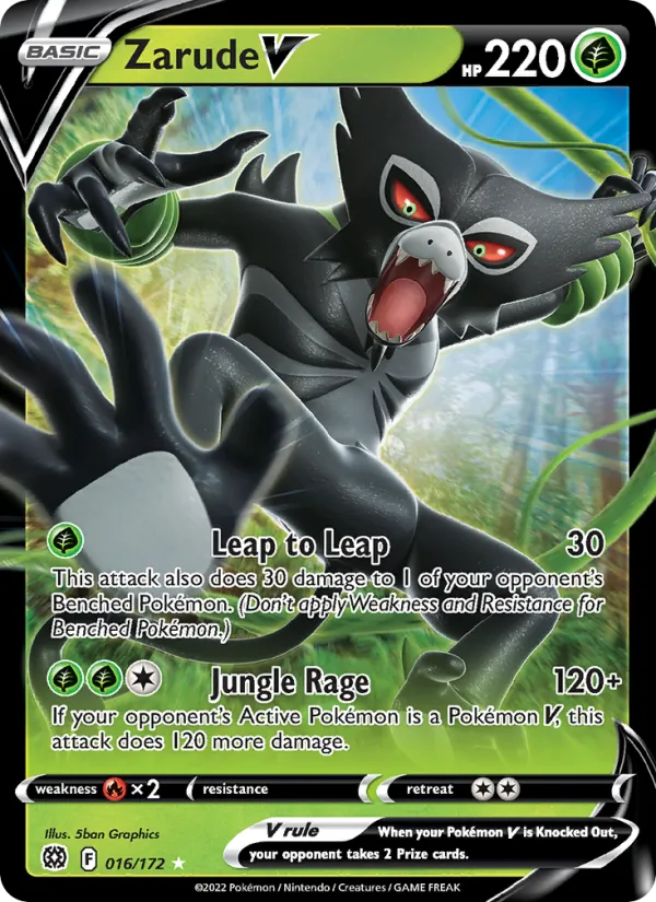 Zarude V #016 – Brilliant Stars card