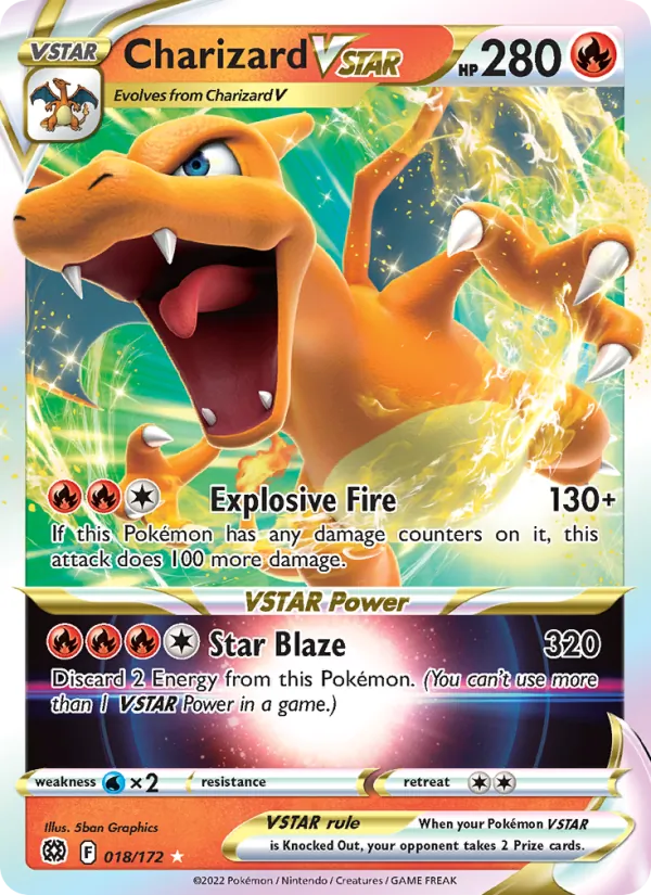 Charizard VSTAR #018 – Brilliant Stars card