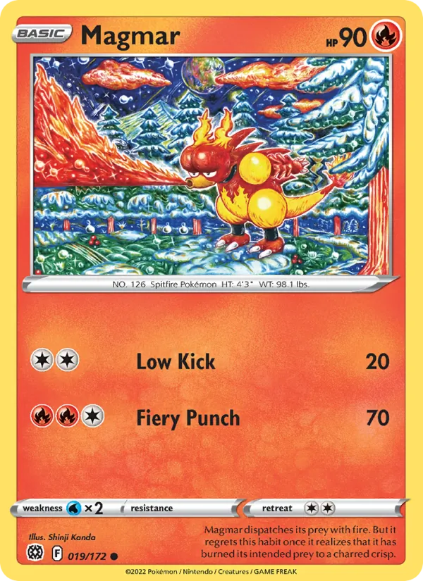 Magmar #019 – Brilliant Stars card