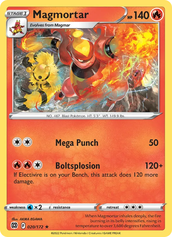 Magmortar #020 – Brilliant Stars card