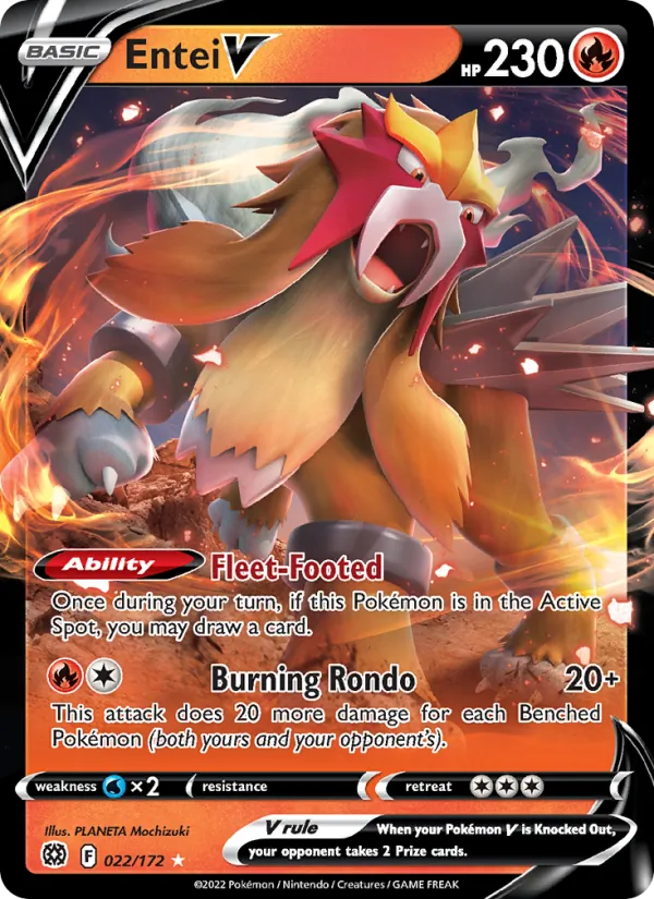 Entei V #022 – Brilliant Stars card