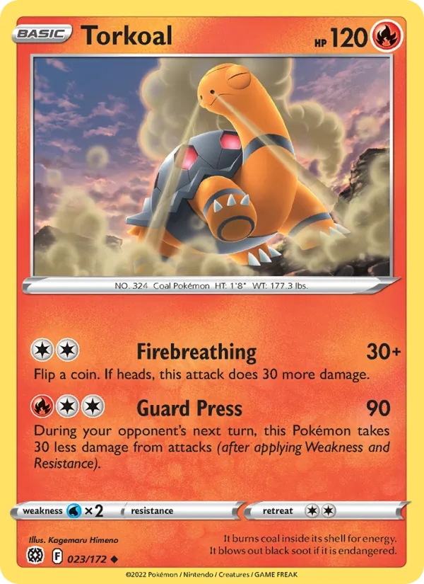 Torkoal #023 – Brilliant Stars card