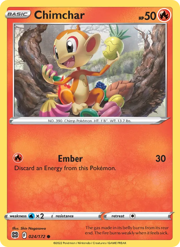 Chimchar #024 – Brilliant Stars card