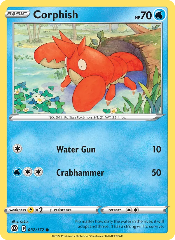 Corphish #032 – Brilliant Stars card