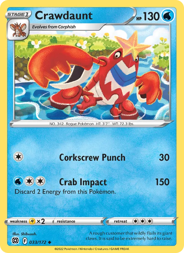 Crawdaunt #033 – Brilliant Stars card