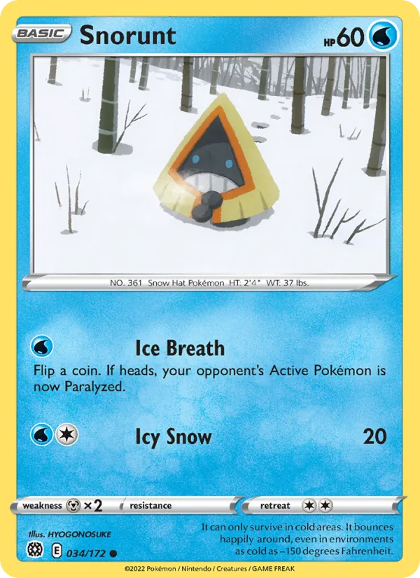 Snorunt #034 – Brilliant Stars card