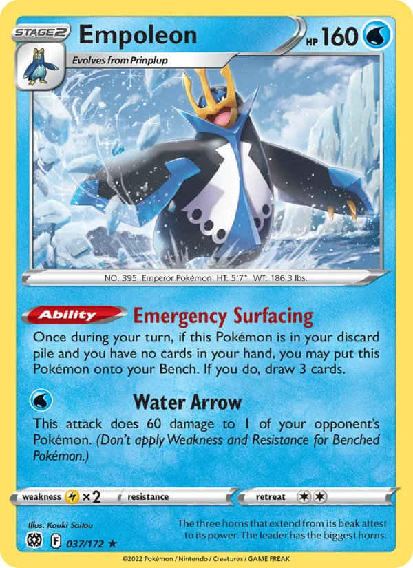 Empoleon #037 – Brilliant Stars card