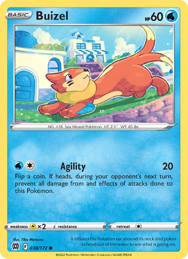 Buizel #038 – Brilliant Stars card