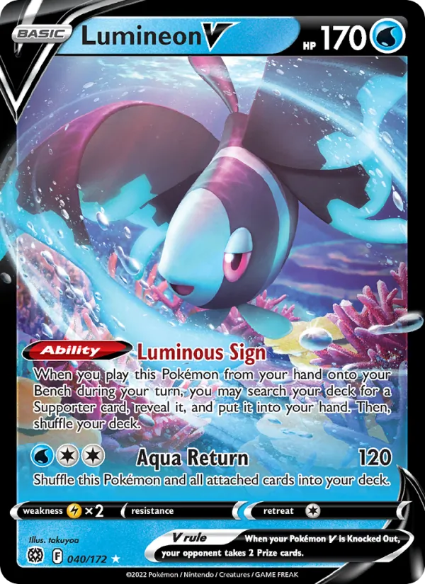Lumineon V #040 – Brilliant Stars card