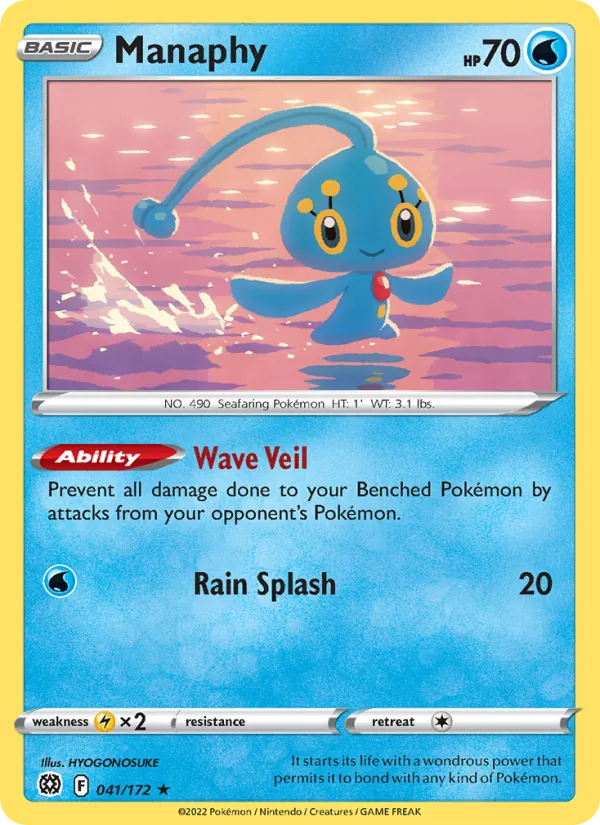 Manaphy #041 – Brilliant Stars card