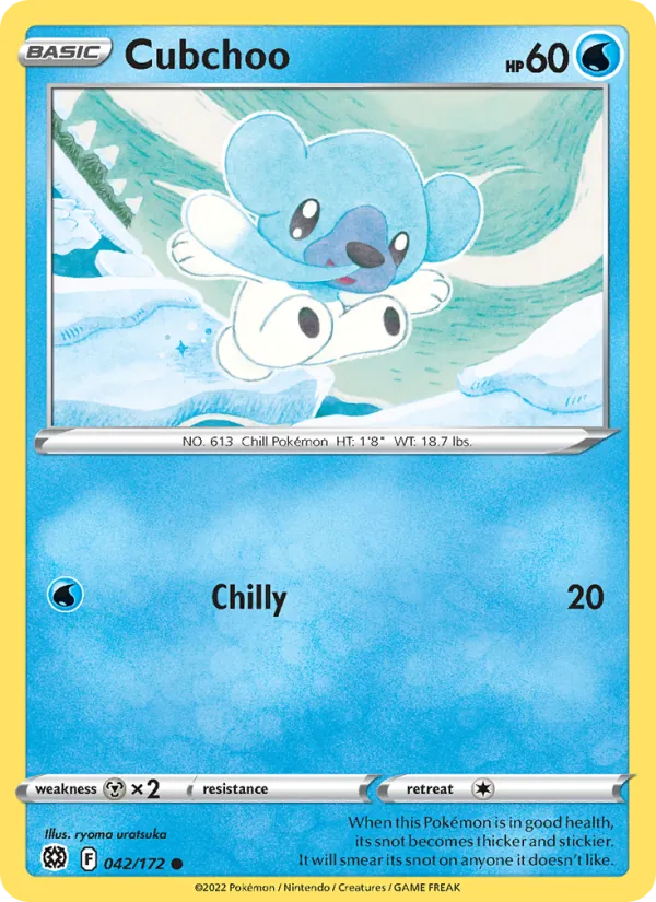 Cubchoo #042 – Brilliant Stars card