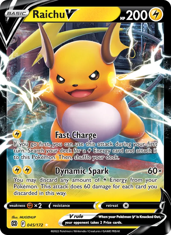 Raichu V #045 – Brilliant Stars card