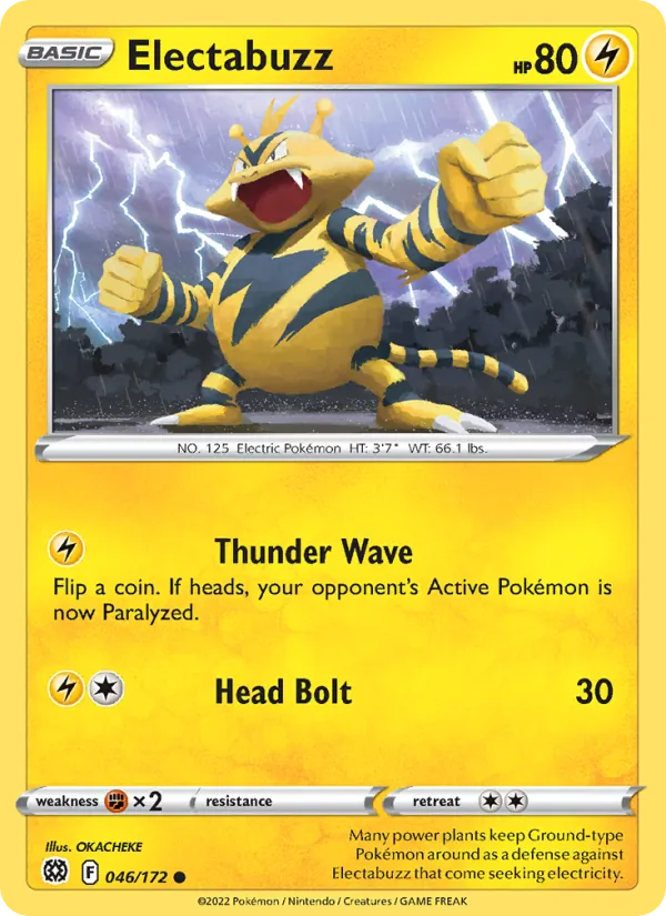 Electabuzz #046 – Brilliant Stars card