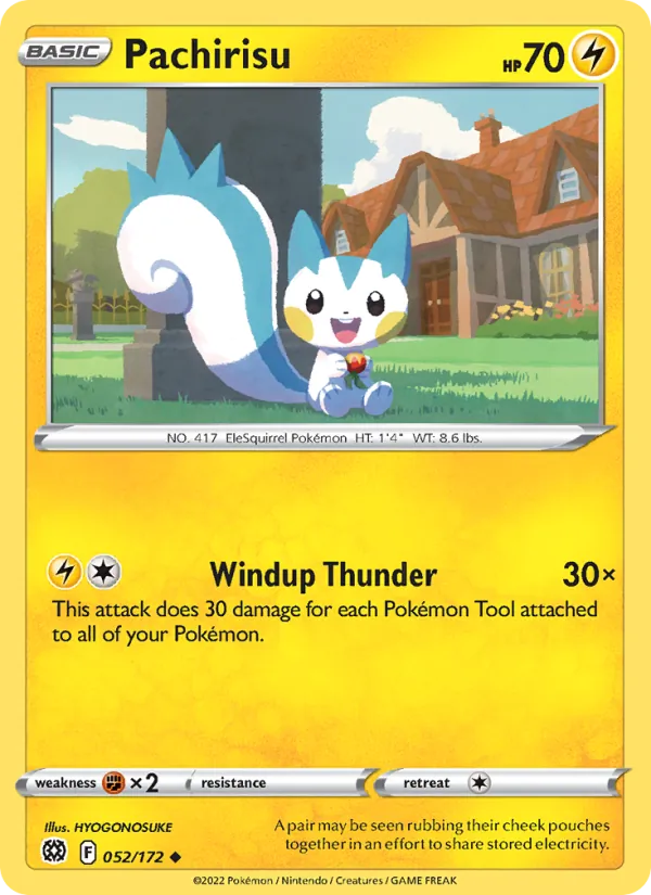 Pachirisu #052 – Brilliant Stars card
