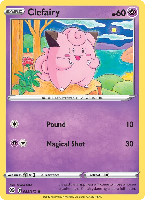 Clefairy #053 – Brilliant Stars card