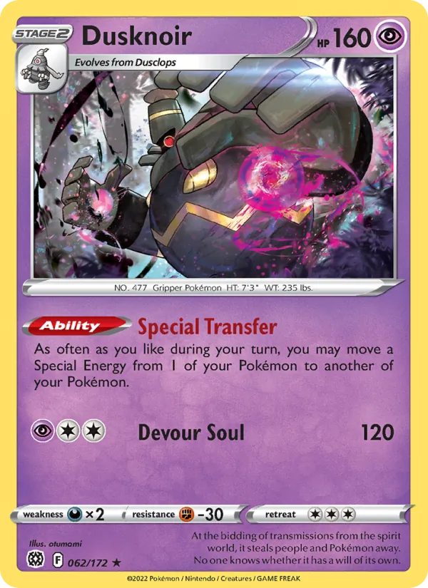 Dusknoir #062 – Brilliant Stars card