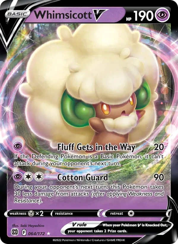Whimsicott V #064 – Brilliant Stars card