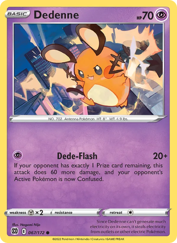 Dedenne #067 – Brilliant Stars card
