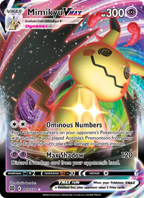Mimikyu VMAX #069 – Brilliant Stars card
