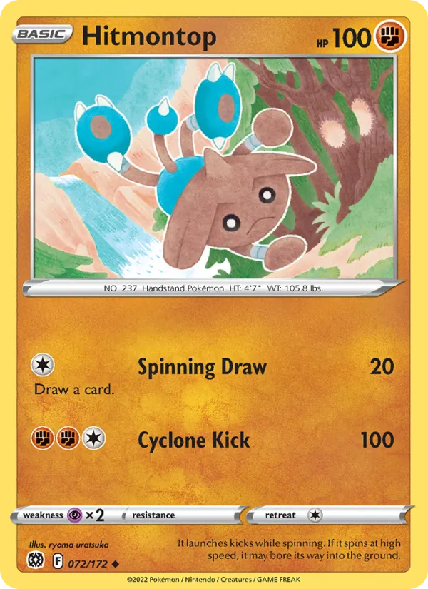Hitmontop #072 – Brilliant Stars card