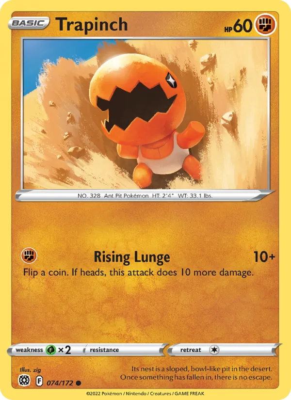 Trapinch #074 – Brilliant Stars card