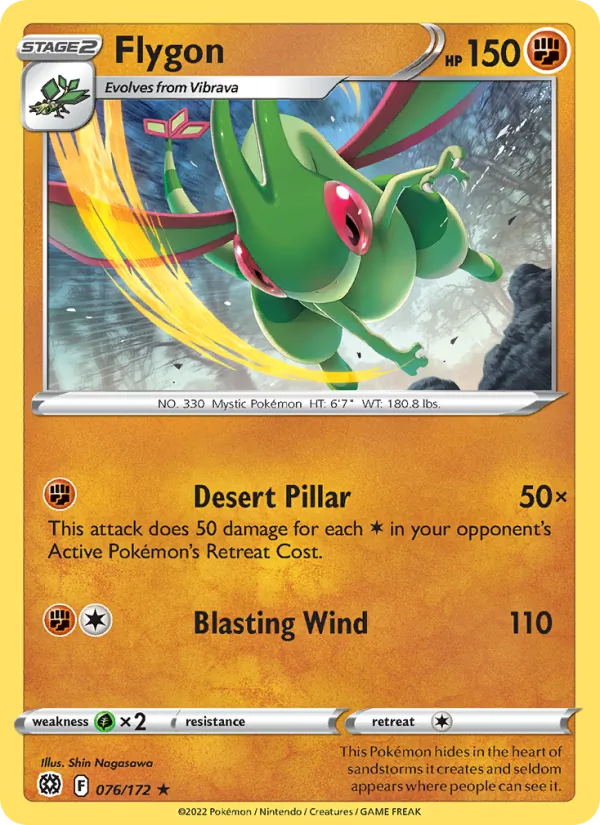 Flygon #076 – Brilliant Stars card