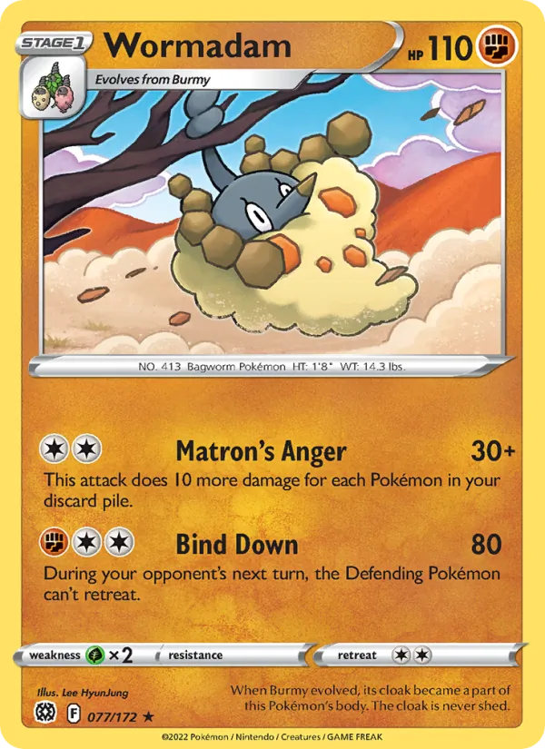 Wormadam #077 – Brilliant Stars card