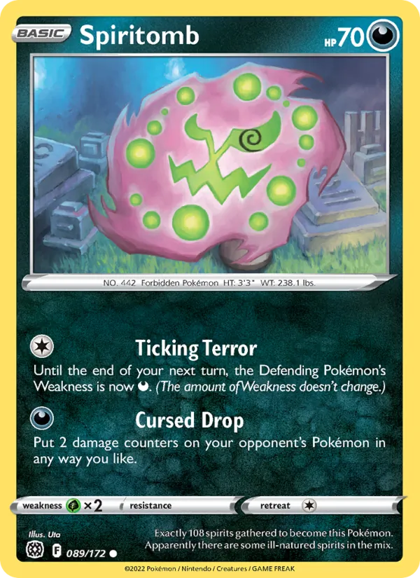 Spiritomb #089 – Brilliant Stars card