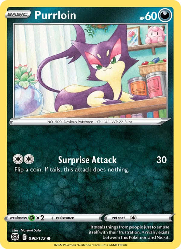Purrloin #090 – Brilliant Stars card