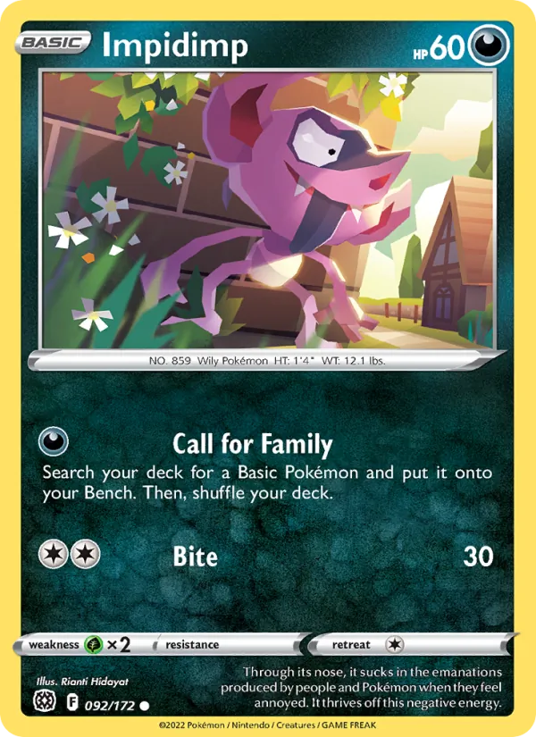 Impidimp #092 – Brilliant Stars card
