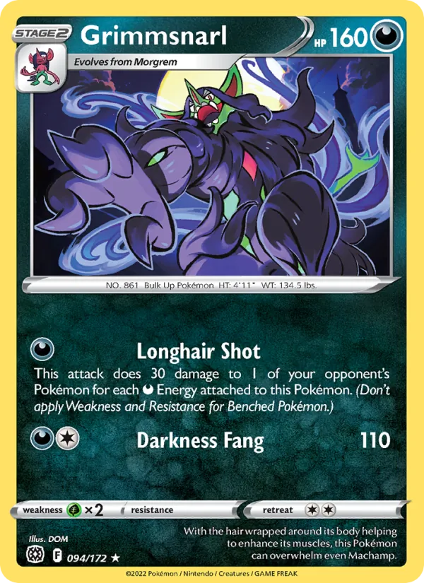 Grimmsnarl #094 – Brilliant Stars card