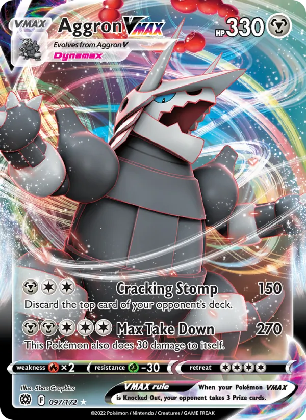 Aggron VMAX #097 – Brilliant Stars card