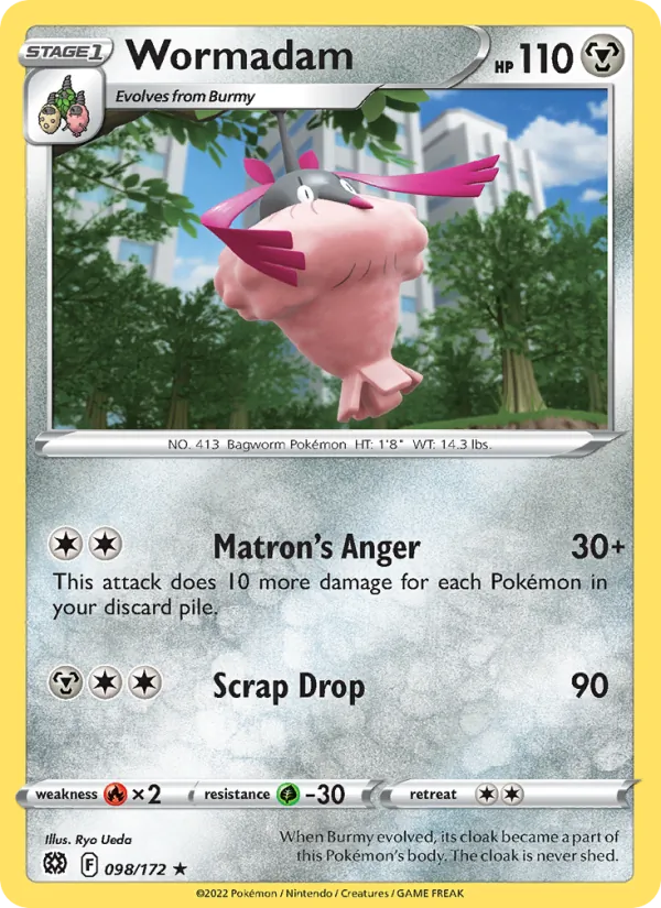 Wormadam #098 – Brilliant Stars card