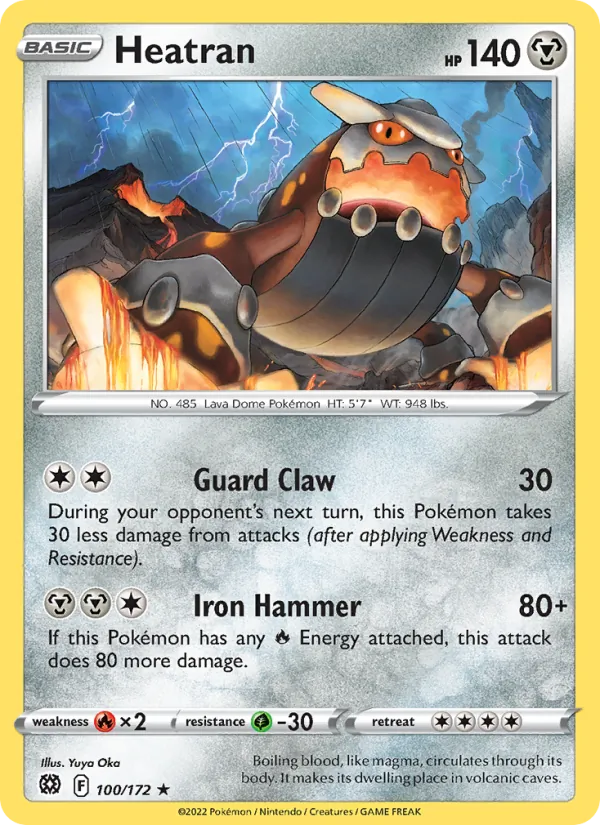 Heatran #100 – Brilliant Stars card
