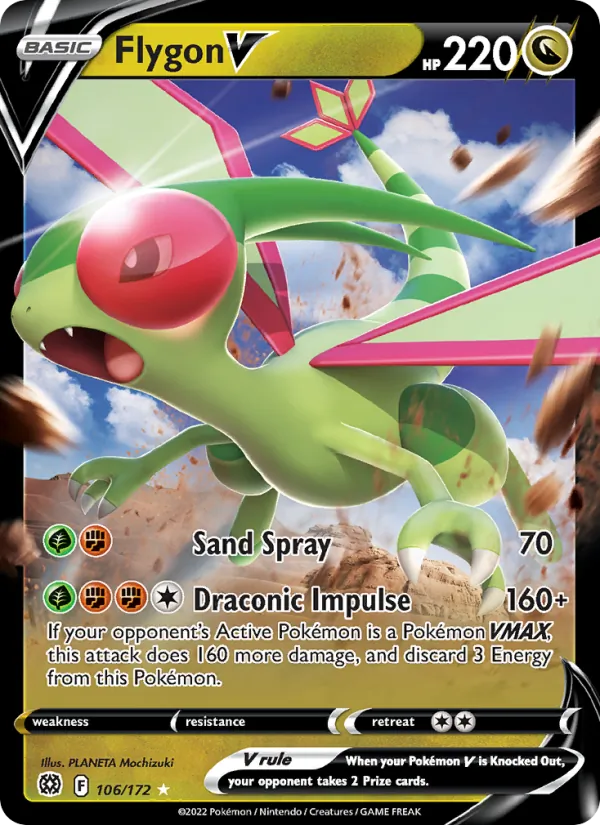 Flygon V #106 – Brilliant Stars card