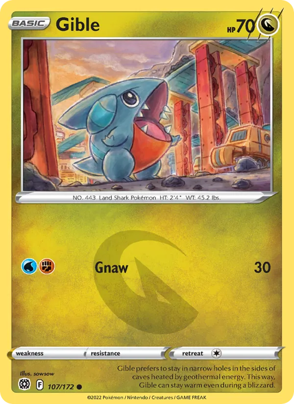 Gible #107 – Brilliant Stars card