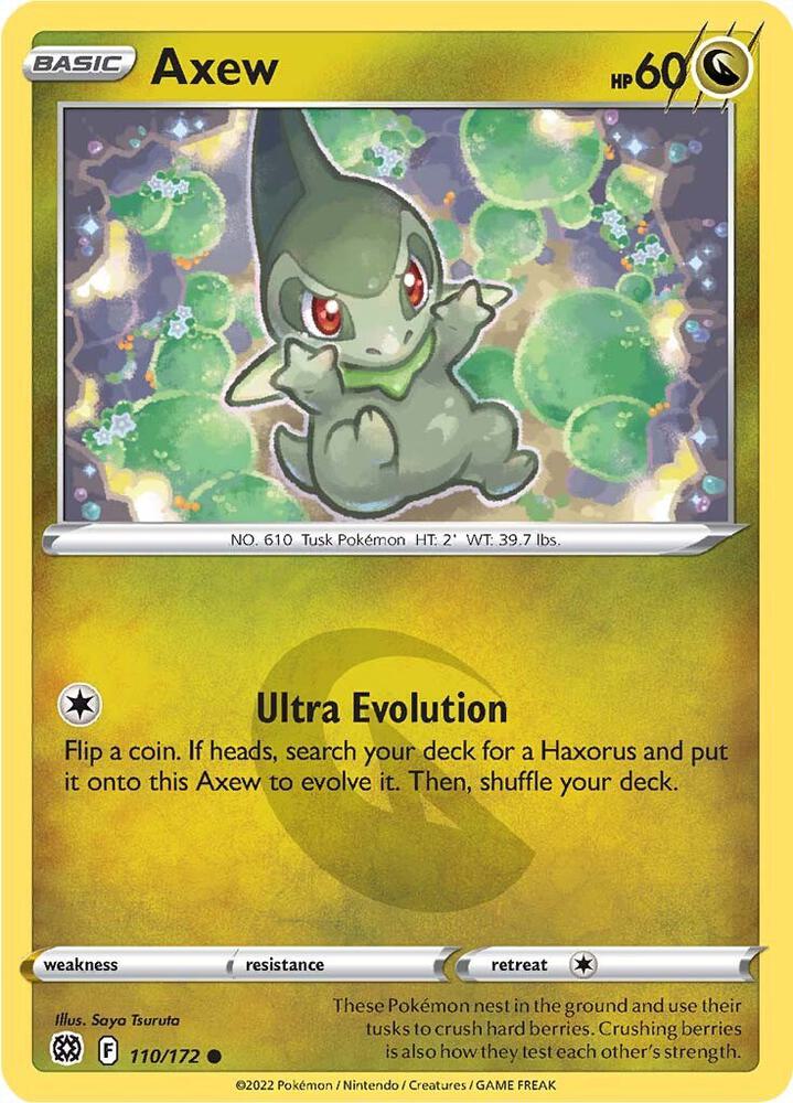 Axew #110 – Brilliant Stars card