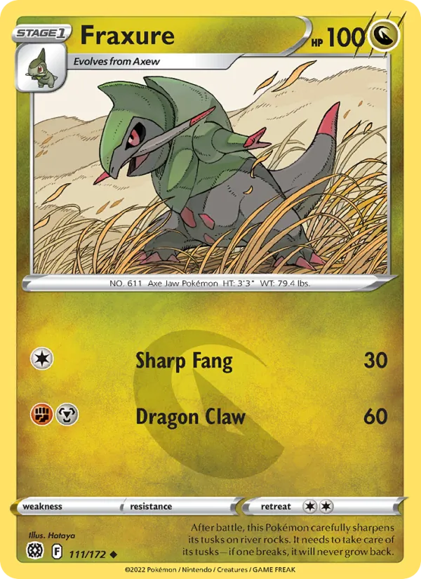 Fraxure #111 – Brilliant Stars card
