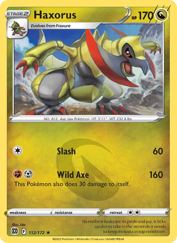Haxorus #112 – Brilliant Stars card