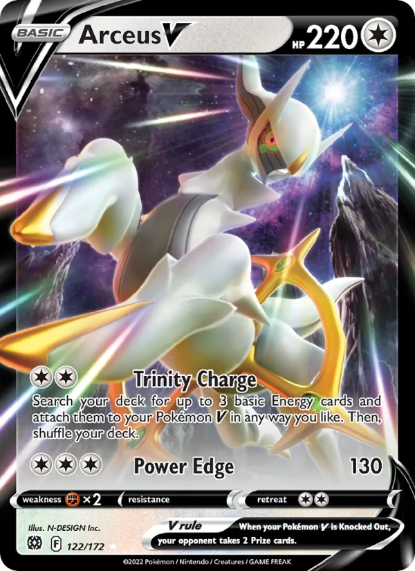 Arceus V #122 – Brilliant Stars card